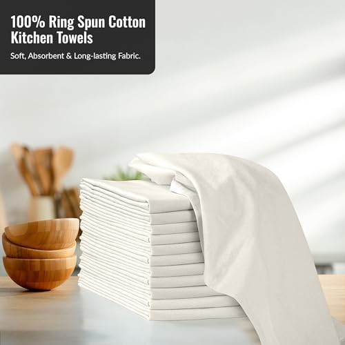ROYALE LINENS Flour Sack Dish Towels - Image 3