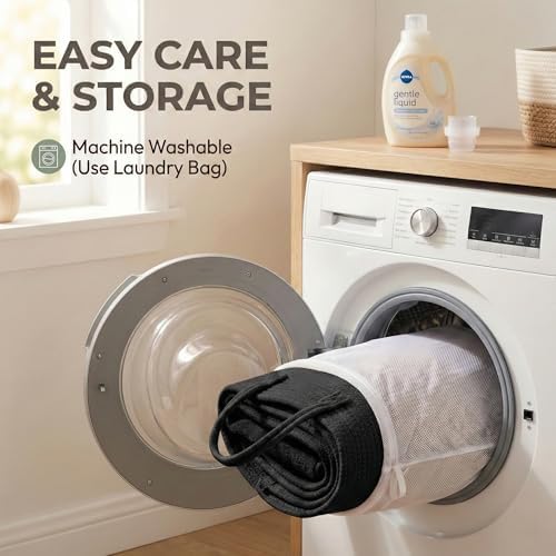 JMvicyroam 115L Extra Large Machine Washable Cotton Rope Blanket Basket - Image 5