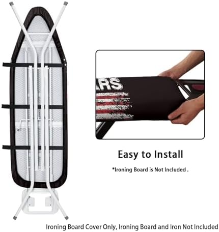US 250 Years Ironing Board Cover and Pad, Stretch Thick Scorch Resistant - Image 4
