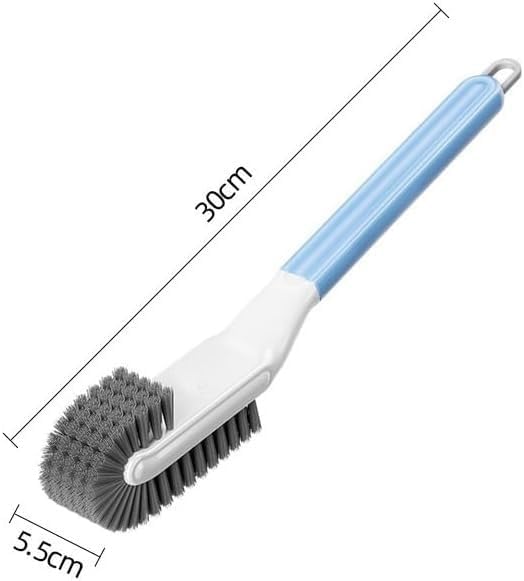 Durable Long-Handle Shoe Brush, Double-Sided Soft Bristles, 170° Angled Head - Image 7