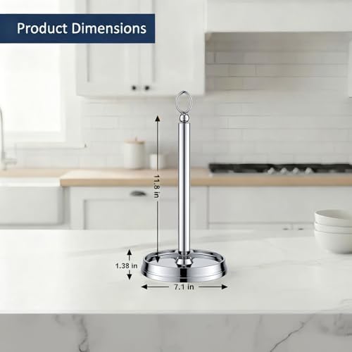 KASUNTO Paper Towel Holder Countertop Standing Paper Roll Holder, Paper Towel - Image 4