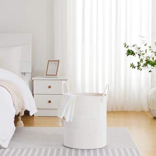 VIPOSCO 53L Tall Woven Laundry Basket Hamper - Image 4