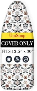 UniSimp Small Ironing Board Cover and Pad 12.5"x30" Small Iron Board Cover by UniSimp