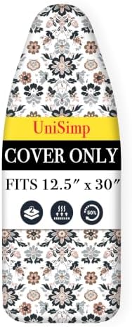 UniSimp Small Ironing Board Cover and Pad 12.5"x30" Small Iron Board Cover by UniSimp