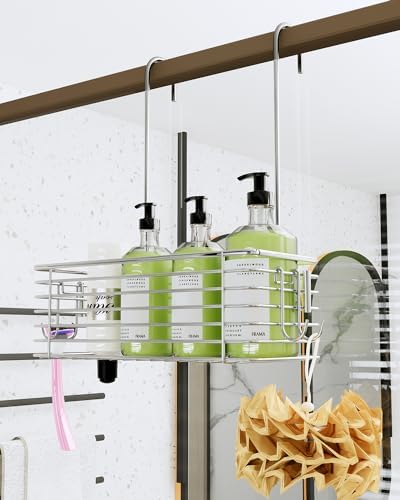 Over Door Shower Caddy, Stainless Steel Bathroom Organizer - Image 4
