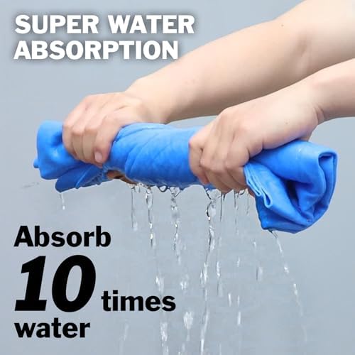 3 Pack Premium XL Shammy Cloth for Car Drying, 34”x25” Chamois Towel for Car - Image 3