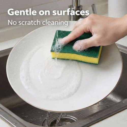 Kitchen Cleaning Sponges, 12 Pack Non-Scratch Scrubber Sponges - Image 5