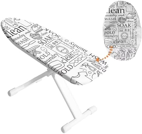 Personalized Small Ironing Board Cover Easy to Install Iron Heat Shield by HUISEFOR