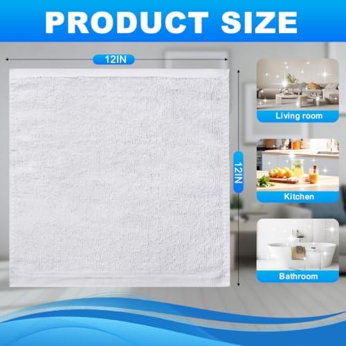 Washcloths Set, 12x12 Inch - Image 2