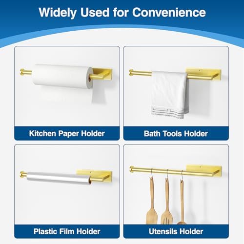 Paper Towel Holder Under Cabinet, Self-Adhesive or Drilling - Image 4