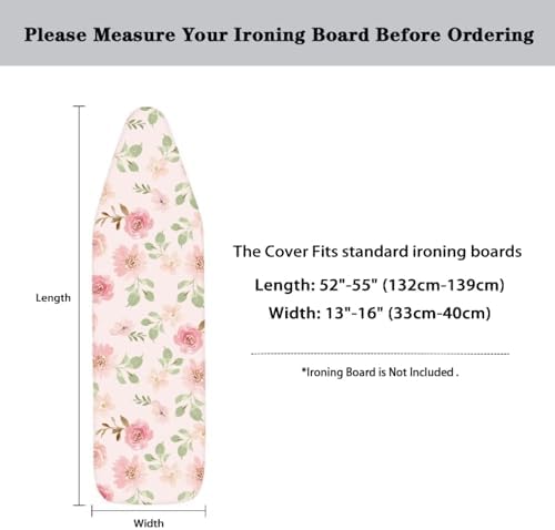 Ironing Board Cover Ironing Board Pad Covers Protector Pink Floral - Image 5