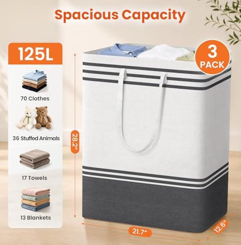 TranquilRelax 3-Pack Laundry Basket, Laundry Hamper - Image 2