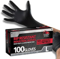 Venom Steel Industrial Nitrile Gloves, Chemical Resistant Disposable Black by VenomSteel