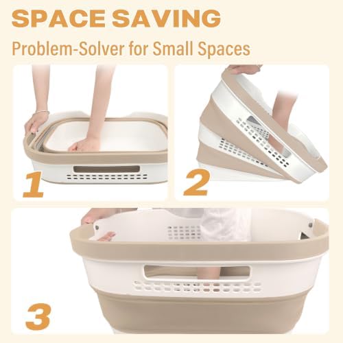 OOAMBB 43L+43L Collapsible Laundry Baskets plastic - Image 6