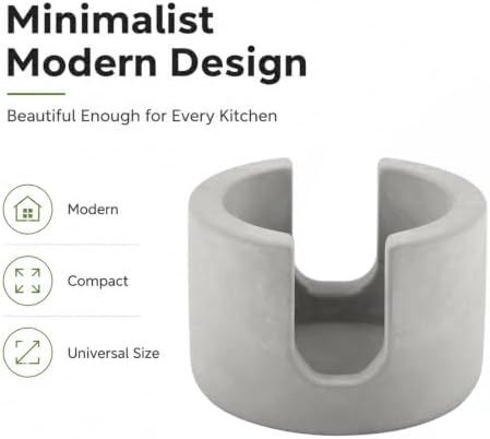 Diatomite Stone Sponge Holder, Compact Sponge Caddy - Image 3