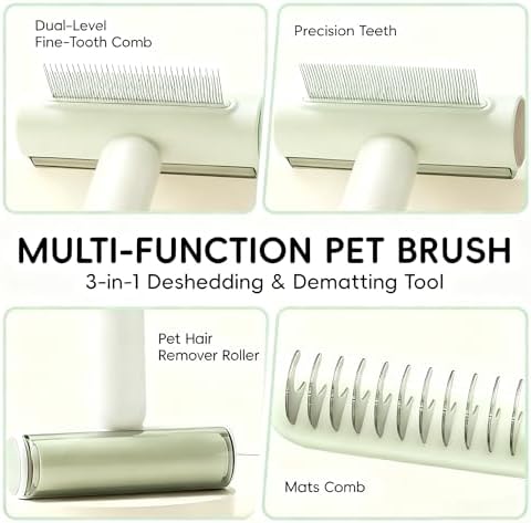 3-in-1 Dematting Brush for Dogs & Cats Deshedding & Dematting Comb - Image 5
