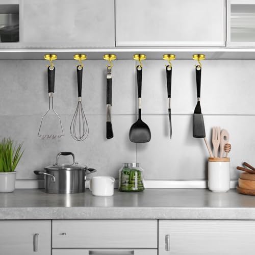 Grtard 8 Pcs Yellow Magnetic Hooks Heavy Duty, 120 LBS Strong Magnet Hooks - Image 6