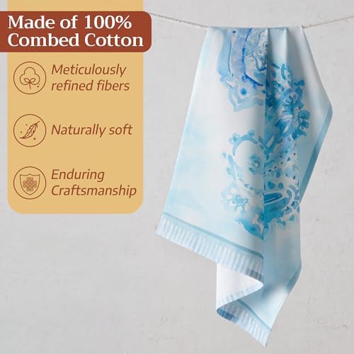 Maison d' Hermine Kitchen Towels Set of 3 100% Combed Cotton 27.50"x20" - Image 4
