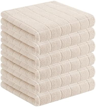 Homaxy 100% Cotton Terry Kitchen Towels, 6 Pack by Homaxy