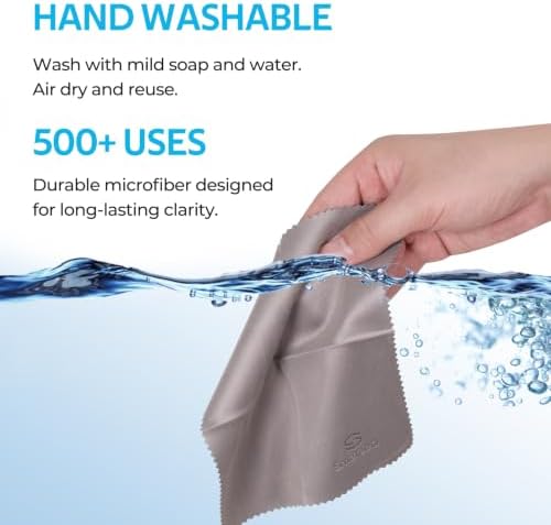 SmoTecQ 6 Pack Premium Microfiber Glasses Cleaning Cloths - Image 4