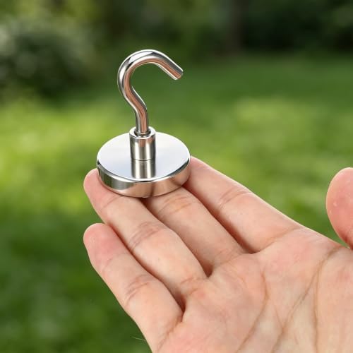 Heavy Duty Magnetic Hook 180lb, 10 Pack Strong Neodymium Hooks - Image 3