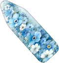 Nuxovilar Blue White Flowers Oil Painting Ironing Board Cover 15x54 by Nuxovilar