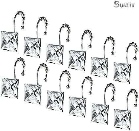 Sunlit Luxury Design Square Clear Diamond Crystal Gem Bling - Image 3