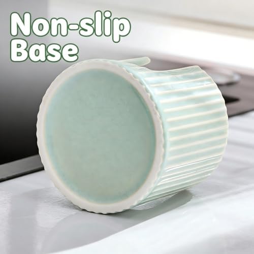 Ceramic Sponge Holder for Kitchen Sink, Quick Dry Sink Caddy Organizer - Image 7
