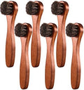 Youngjoy 6 Pieces Horsehair Shine Shoes Brush kit Polish Dauber Applicators by Unknown