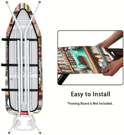 Nuxovilar Sewing Supplies Shelf Ironing Board Cover 15x54 Polyester - Image 5