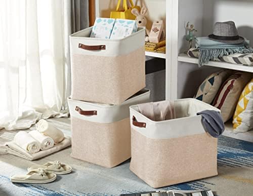 DECOMOMO Extra Large Storage Baskets, 54.5L Fabric Storage Bins 3 Pack - Image 6