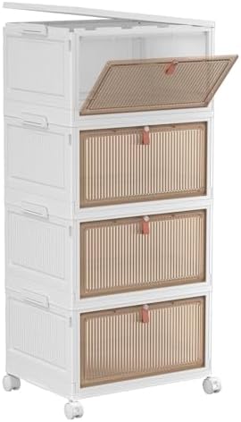 YFXCVSL 4 Tier Plastic Storage Bins by YFXCVSL