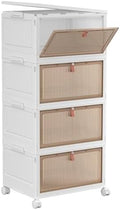 YFXCVSL 4 Tier Plastic Storage Bins by YFXCVSL