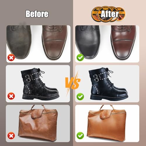13Pcs Shoe Care Kit for Men & Women, 3 Horsehair Shoe Polish Brush, Care for - Image 6