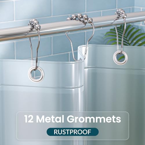 Titanker Extra Long Shower Curtain Liner 72 x 84 Plastic Frosted Shower Liner - Image 5