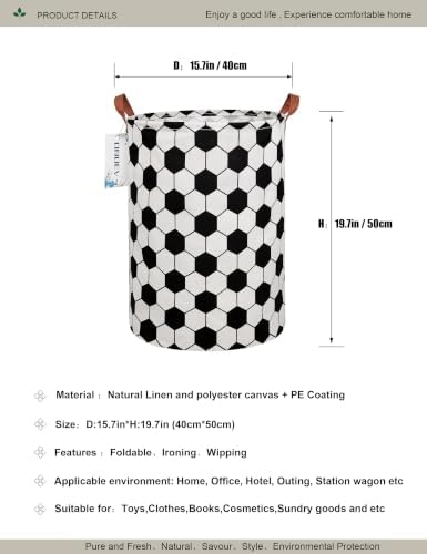 Round Geometric Hexagon Laundry Basket Hamper - Image 2