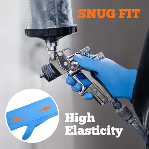 TitanFlex Nitrile Exam Gloves, Heavy Duty Nitrile Gloves, Mechanic Disposable - Image 4