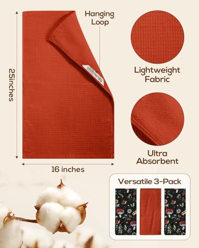 Miss Adola 3pcs 270GSM Cotton Kitchen Towels - Image 4