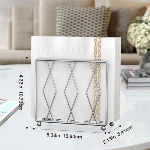 Napkin Holder for Table, Modern Metal Stand for Kitchen Counter - Image 2