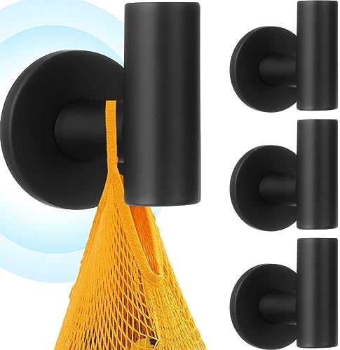 Therwen Black Magnetic Hooks Heavy Duty Coat Hooks Magnetic Hanger by Therwen