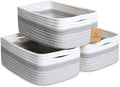 NaturalCozy 11.8"x8"x4.5” Storage Baskets by NaturalCozy