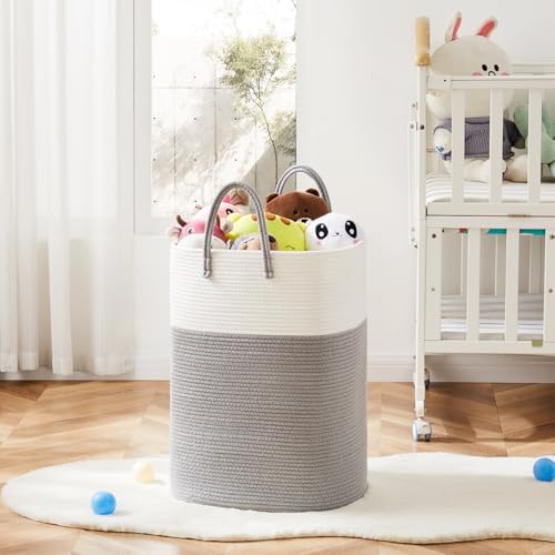 Artfeel Laundry Basket, Woven Cotton Rope Laundry Hamper, 60L Versatile Storage - Image 6