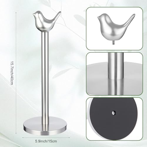 Bird Paper Towel Holder Kitchen Decor Detachable Paper Towel Holder Stainless - Image 2