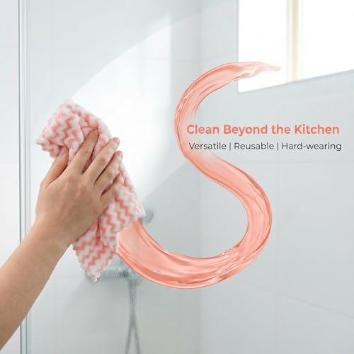 21 Pack Kitchen Towels and Dishcloths Set, Highly Absorbent Coral Fleece - Image 2