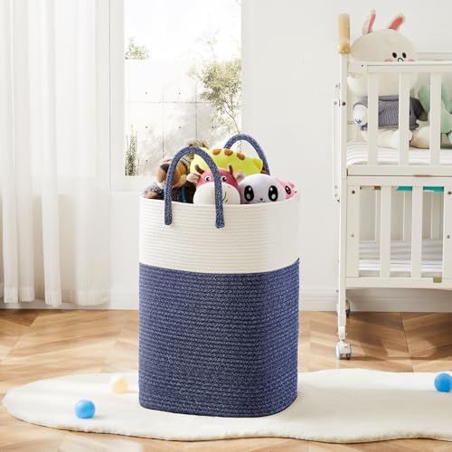 Artfeel Laundry Basket, Woven Cotton Rope Laundry Hamper, 60L Versatile Storage - Image 6