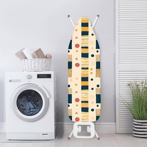 Minimalist Geometric Steam Ironing Board Cover Tea Stained Color Stain - Image 3