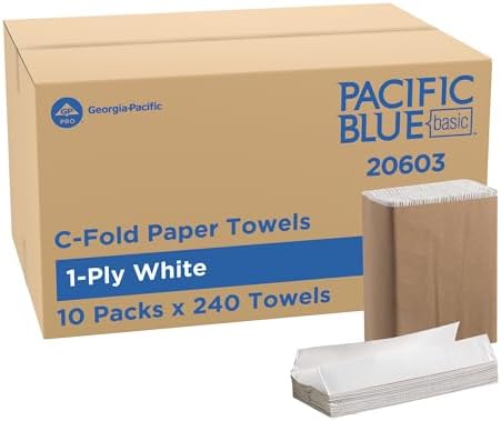 Pacific Blue Basic by Georgia-Pacific PRO C-Fold Paper Towels, 10.1” x 12.7” by Georgia-Pacific