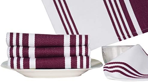 Urban Villa Kitchen Towels Cotton Dish Towels 20”x30” Wine Wht - Image 3