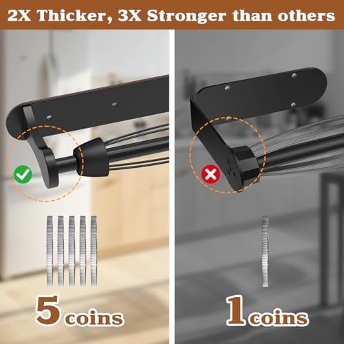 Magnetic Paper Towel Holder for Fridge, One-Hand Tear, Fits Mega Rolls - Image 4
