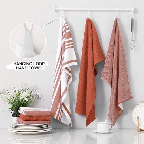 Homaxy Cotton 380 GSM Premium Kitchen Towels, 6 Pack - Image 3